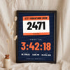 Personalised Marathon Finisher Print - Lifestyle - leaning in a frame with dried flowers