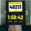 Personalised Marathon Finisher Print - Lifestyle - held up in a bright room