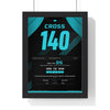 Rob Cross World Darts Final 2018 Darts Poster - 140 to Beat Phil Taylor Shirt Print framed in a black frame, ready to hang
