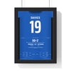 Rochdale 2-2 Tottenham FA Cup 2018 Poster - Steve Davies 19 Spotland Shirt Print framed in a black frame, ready to hang