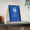Rochdale 2-2 Tottenham FA Cup 2018 Poster - Steve Davies 19 Spotland Shirt Print framed and leaning on a sideboard