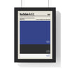 Framed Rochdale AFC colour swatch print