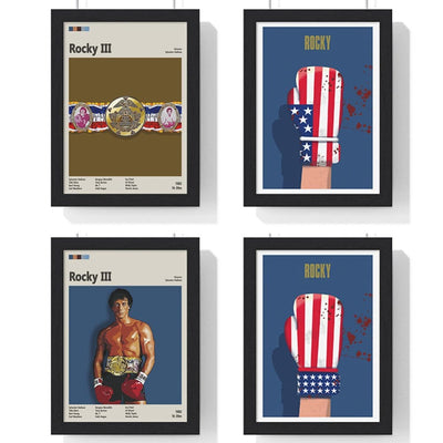 Framed Rocky movie poster
