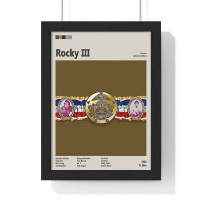 Framed Rocky movie poster