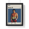 Framed Rocky movie poster close-up