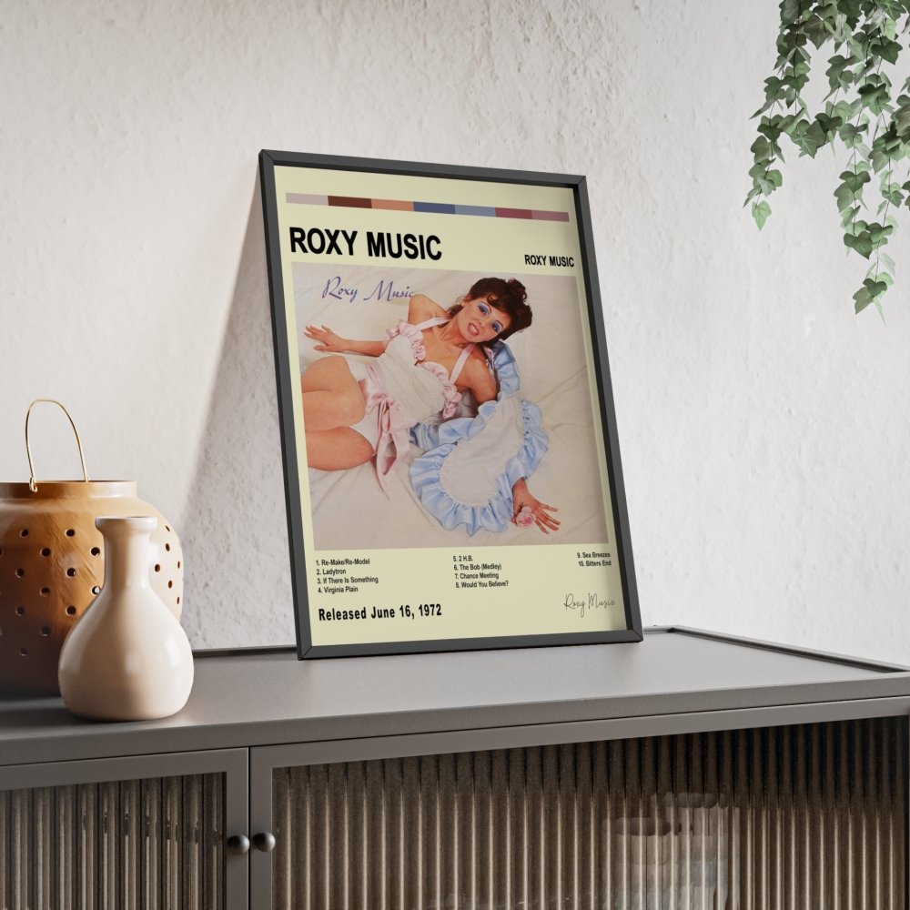 Roxy Music - Roxy Music Album Cover Poster - Poster Kingz - A5 (unframed) - White - 