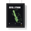Royal Lytham 18th Hole print framed in a black frame, ready to hang