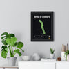 Royal St George's 4th Hole print framed on a living room wall