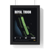 Royal Troon 18th Hole print framed in a black frame, ready to hang