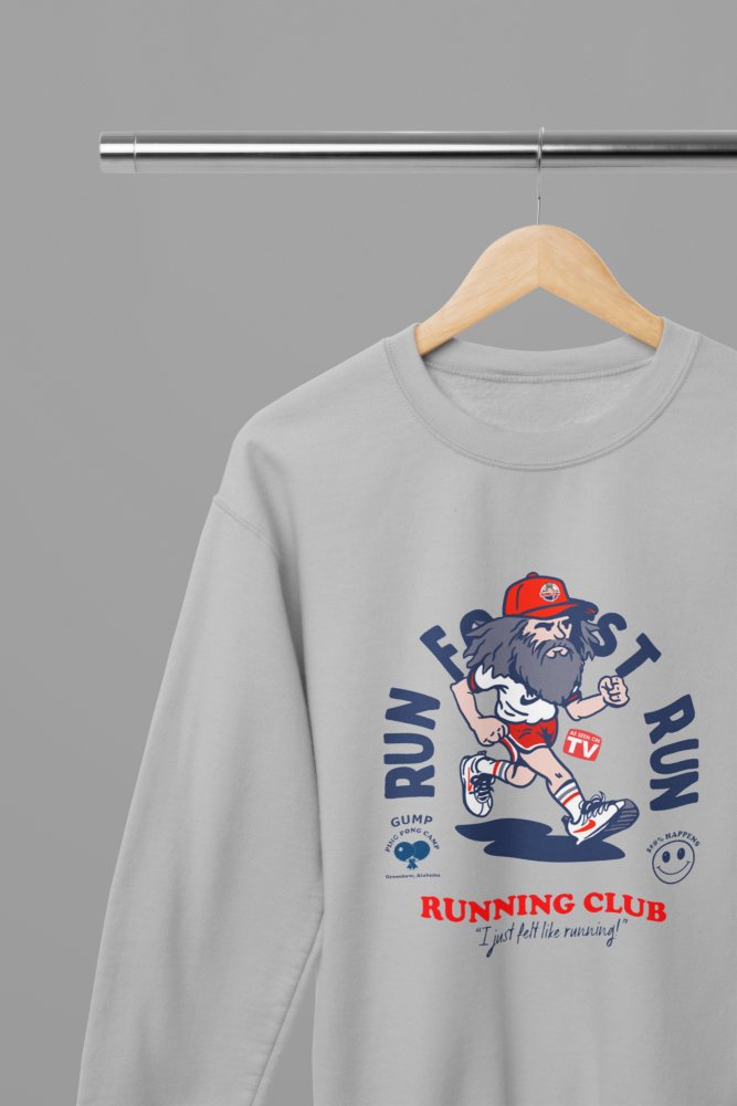 Run Forest Run - Forest Gump Movie Funny Gym T-Shirt/Sweatshirt - Poster Kingz