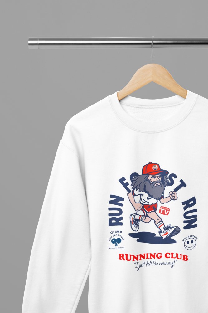 Run Forest Run - Forest Gump Movie Funny Gym T-Shirt/Sweatshirt - Poster Kingz