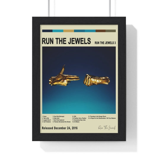 Run The Jewels - Run the Jewels 3 Album Cover Poster - Poster Kingz - A5 (unframed) - Vintage - 