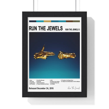 Run The Jewels - Run the Jewels 3 Album Cover Poster - Poster Kingz - A5 (unframed) - White - 