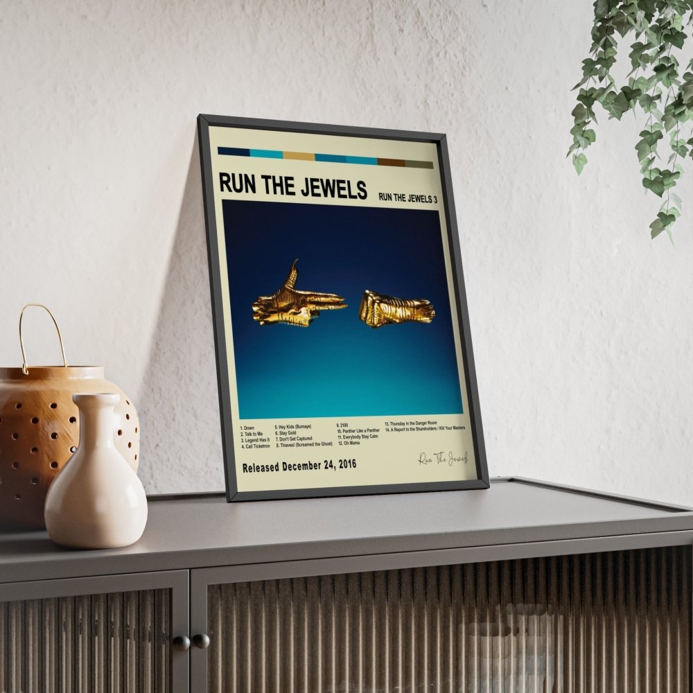 Run The Jewels - Run the Jewels 3 Album Cover Poster - Poster Kingz - A5 (unframed) - White - 