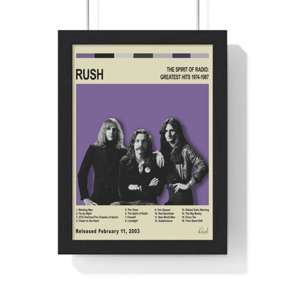 Rush Album Cover Poster - Poster Kingz - A5 (unframed) - Greatest Hits - Vintage