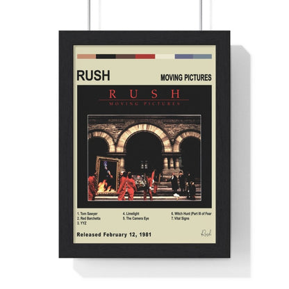 Rush Album Cover Poster - Poster Kingz - A5 (unframed) - Moving Pictures - Vintage