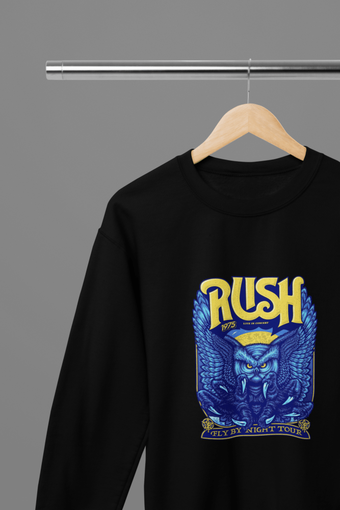 Rush T-Shirt/Sweatshirt - Poster Kingz - S - Design 2 Sweatshirt - Black