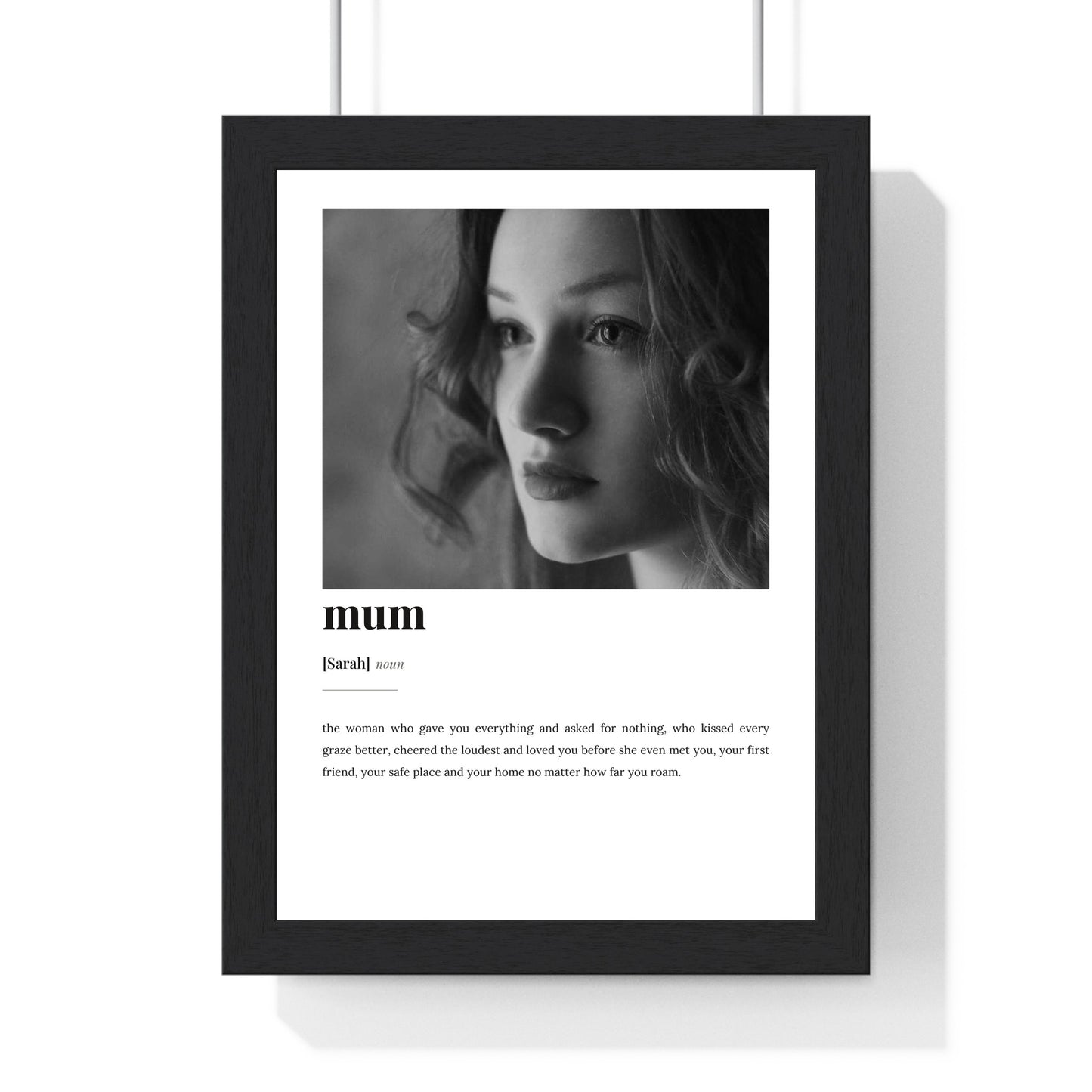 Personalised Best Friend Definition Print | Custom Photo Definition Wall Art | Photo Gift