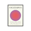 Framed Sagittarius Astrology Chart poster close-up
