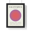 Framed Sagittarius Astrology Chart poster