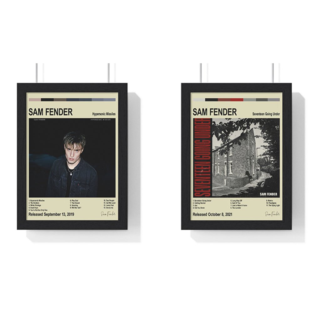 Sam Fender Album Cover Poster - Poster Kingz - A5 (unframed) - Vintage - Hypersonic Missiles