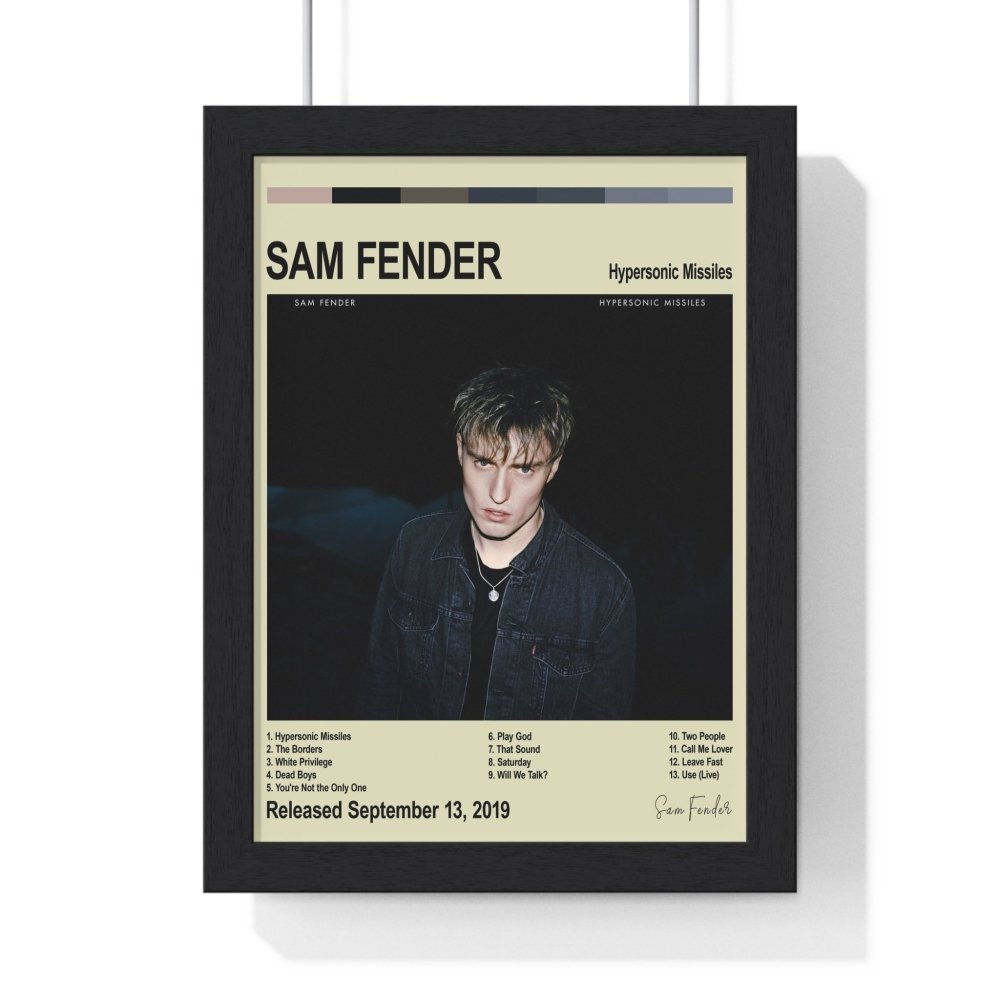 Sam Fender - Album Cover Poster - Poster Kingz - A5 (unframed) - Vintage - Hypersonic Missiles