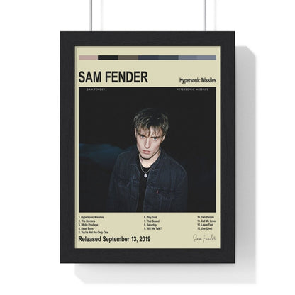 Sam Fender - Album Cover Poster - Poster Kingz - A5 (unframed) - Vintage - Hypersonic Missiles