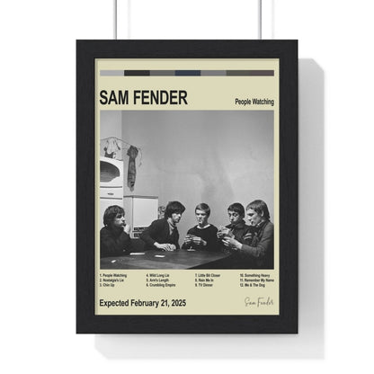 Sam Fender Album Cover Poster - Poster Kingz - A5 (unframed) - Vintage - People Watching