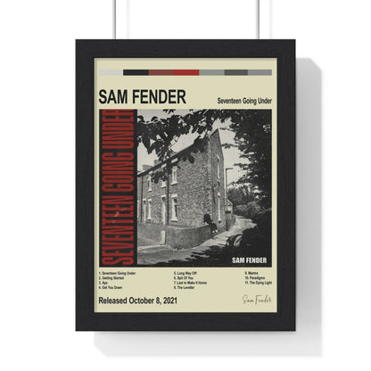 Sam Fender - Album Cover Poster - Poster Kingz - A5 (unframed) - Vintage - Seventeen Going Under