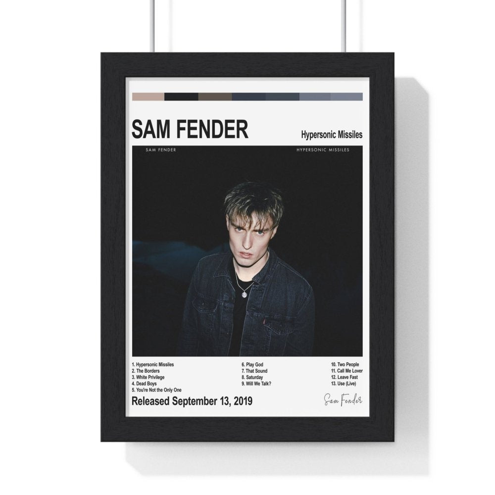 Sam Fender - Album Cover Poster - Poster Kingz - A5 (unframed) - White - Hypersonic Missiles