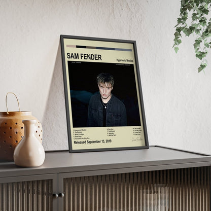 Sam Fender - Album Cover Poster - Poster Kingz - A5 (unframed) - White - Seventeen Going Under