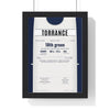 Sam Torrance The Belfry 1985 Golf Poster - Caddie Bib Europe v USA Winning Putt Print framed in a black frame, ready to hang