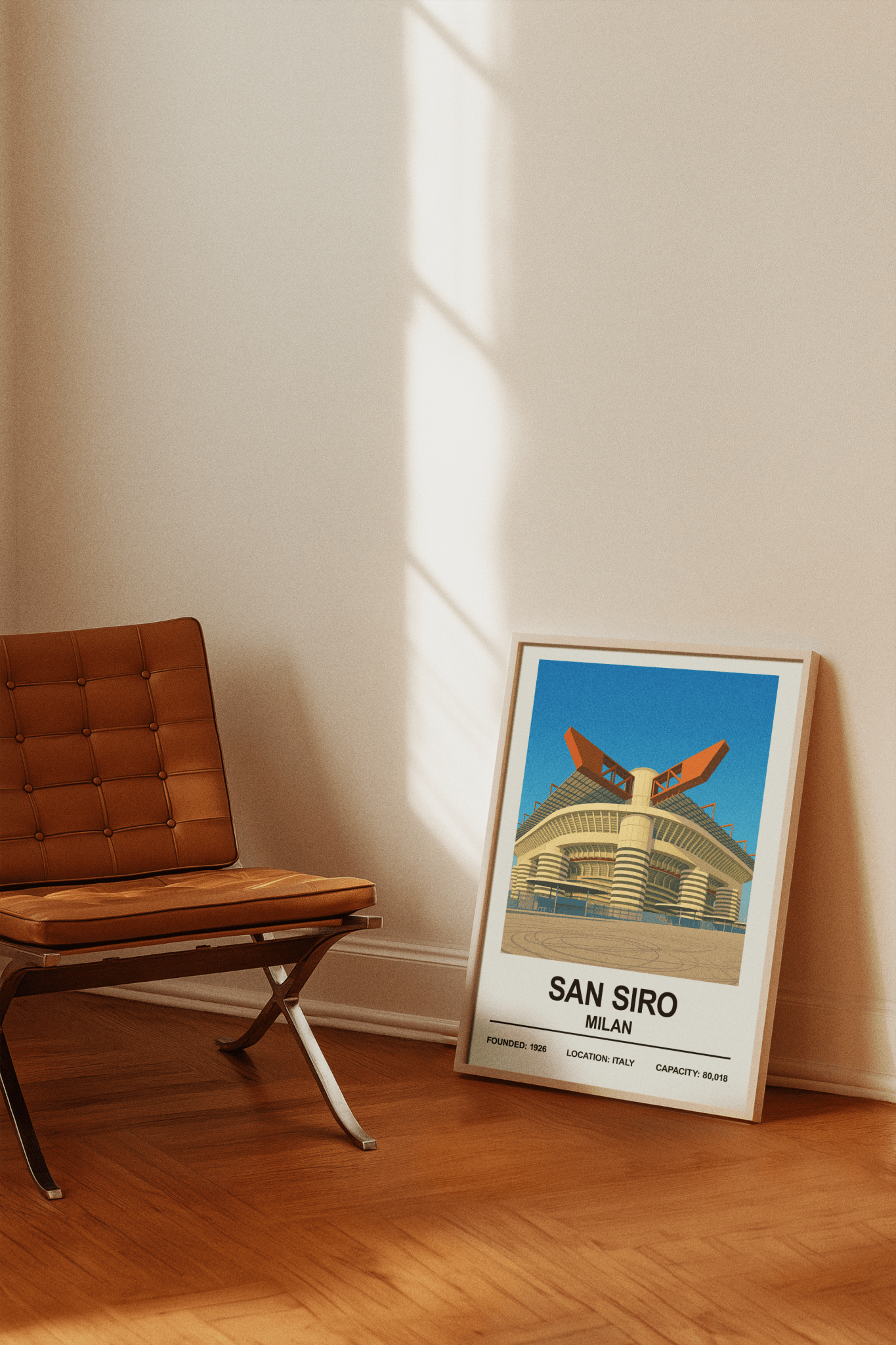 Framed San Siro Exterior Stadium poster