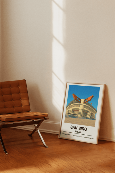 Framed San Siro Exterior Stadium poster