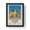 Framed San Siro Exterior Stadium poster