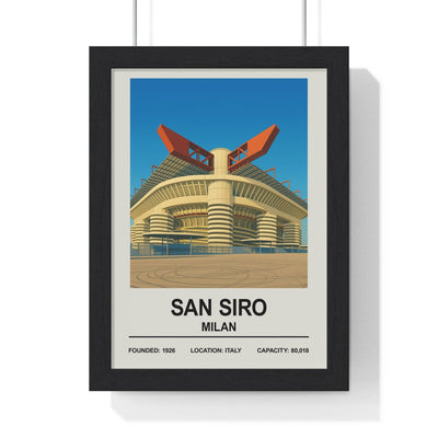 Framed San Siro Exterior Stadium poster
