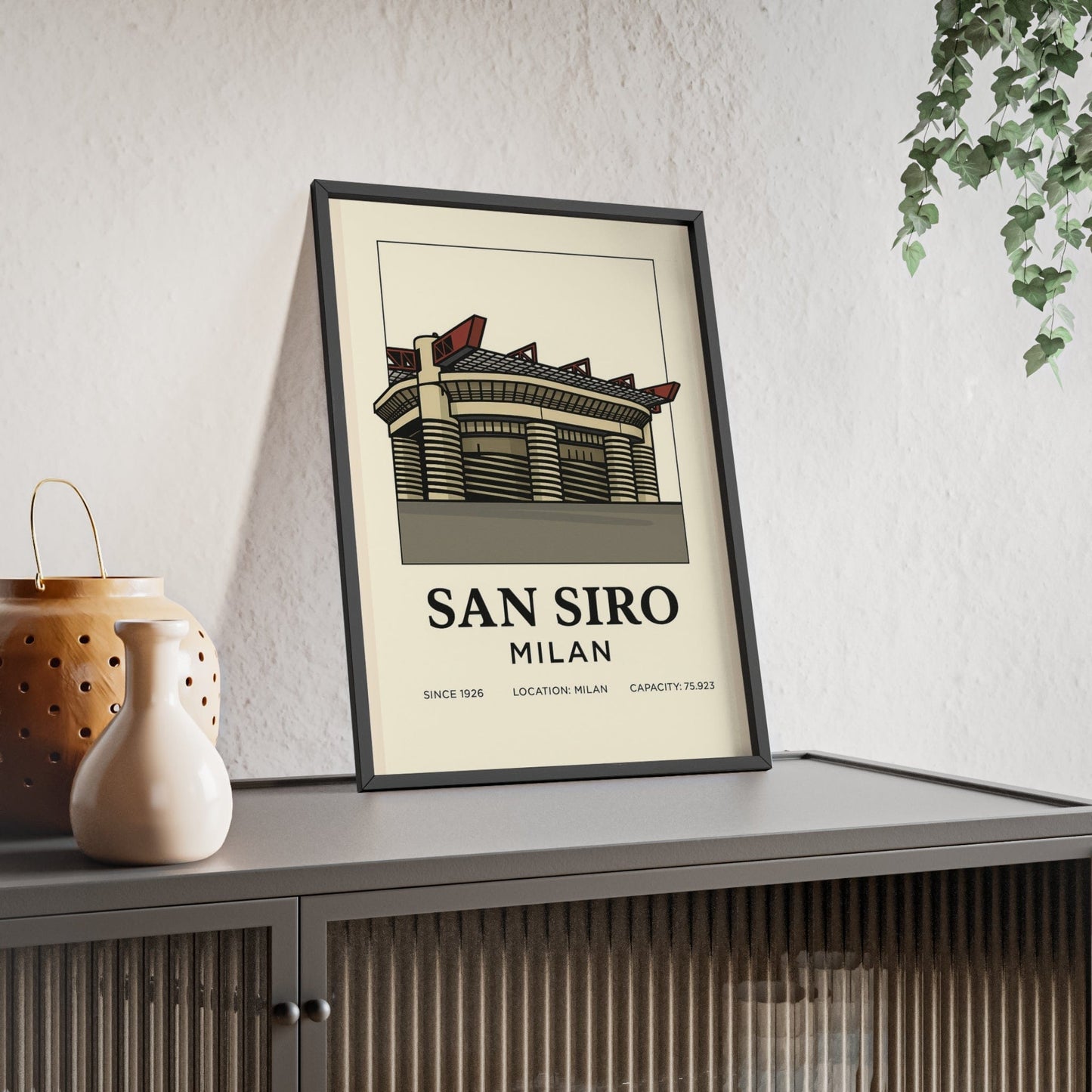 Framed San Siro Milan Stadium poster