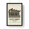 Framed San Siro Milan Stadium poster