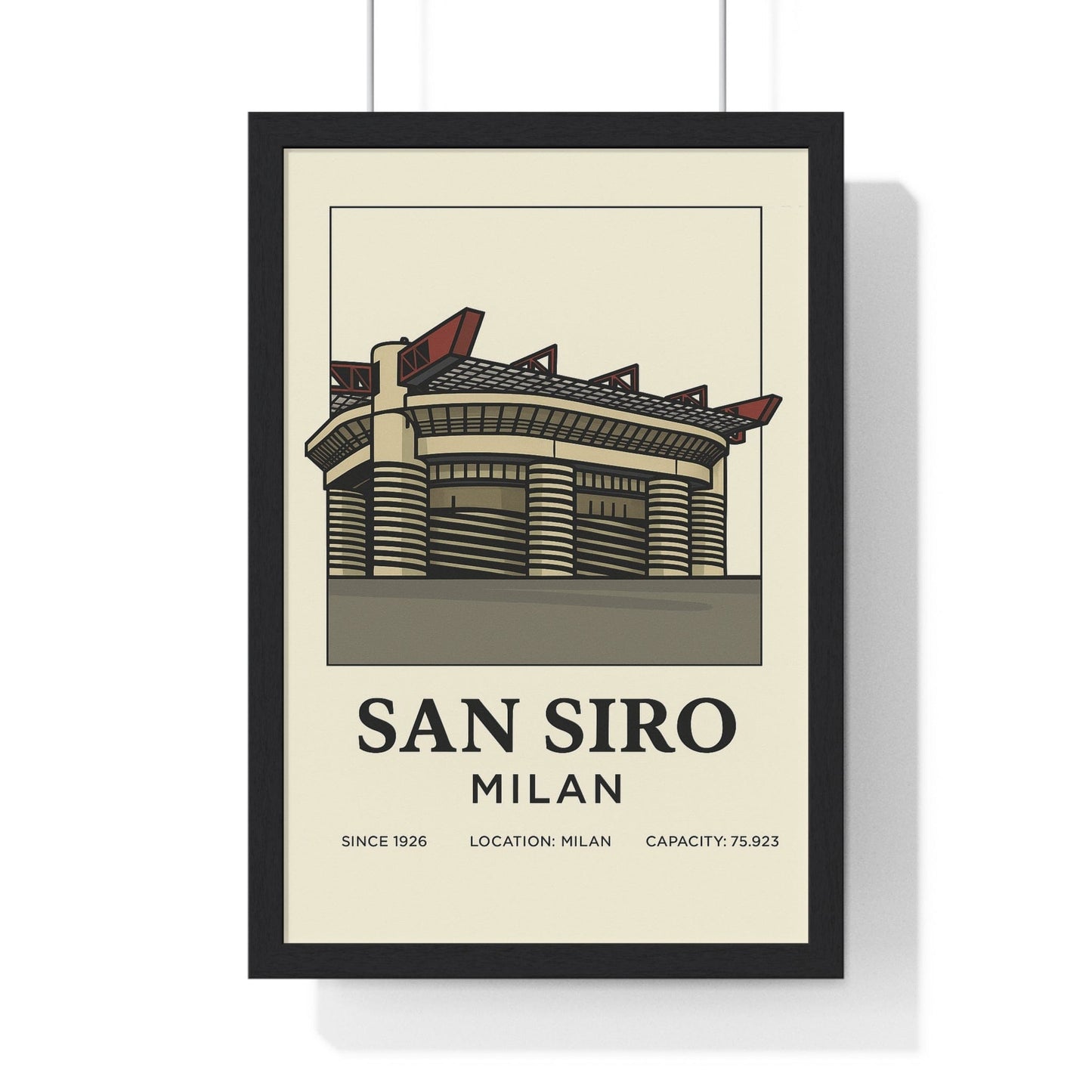 Framed San Siro Milan Stadium poster