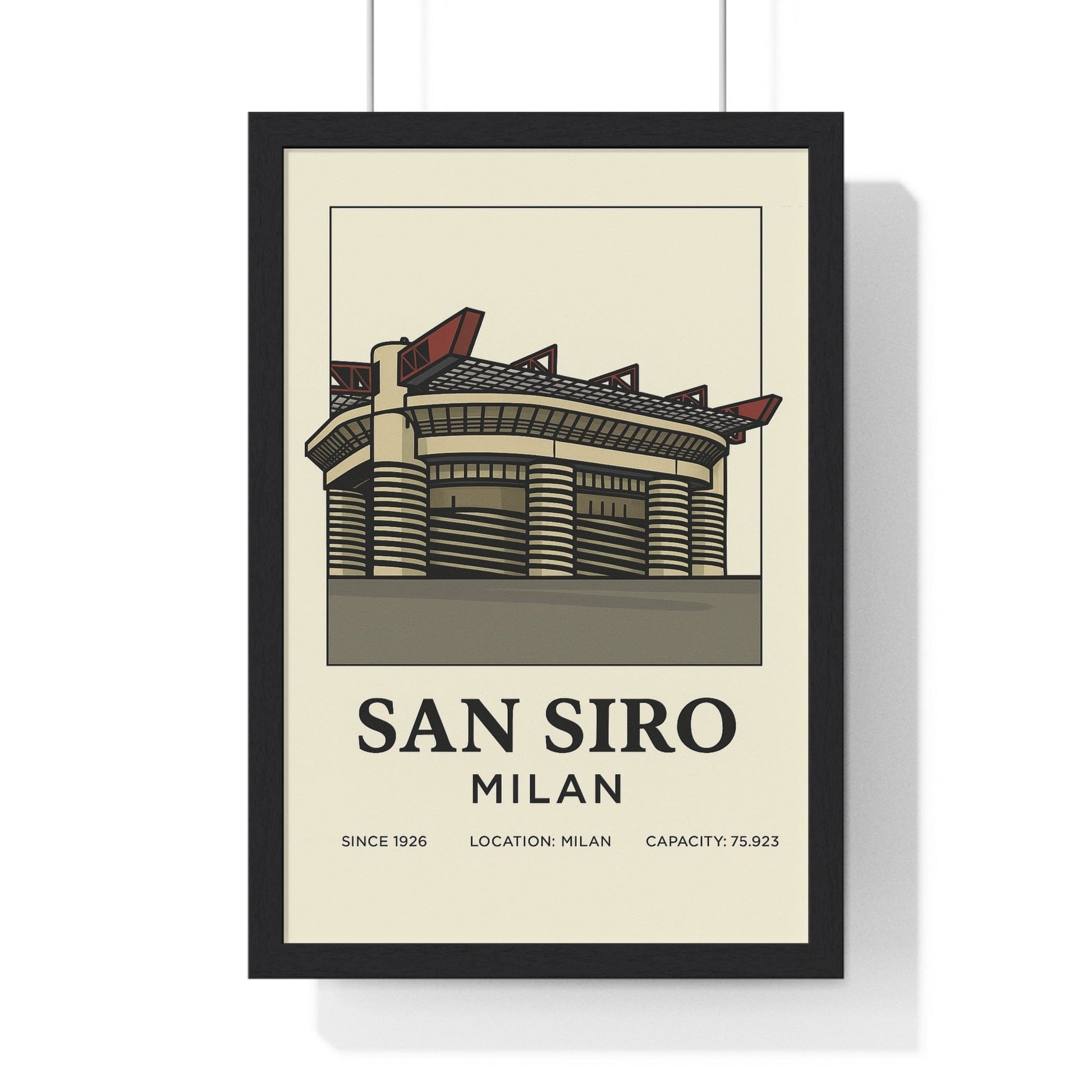 Framed San Siro Milan Stadium poster