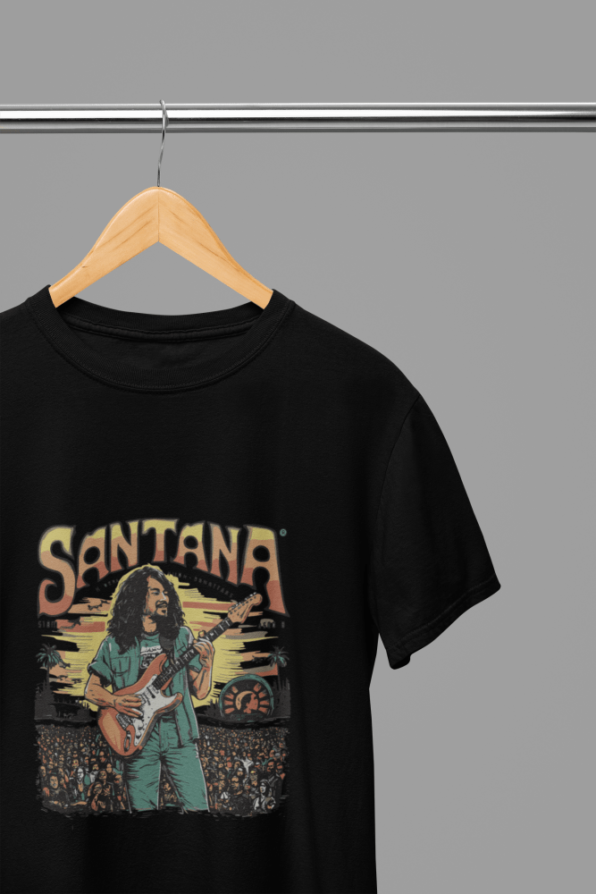 Santana T-Shirt/Sweatshirt - Poster Kingz - S - Design 1 T-Shirt - Black