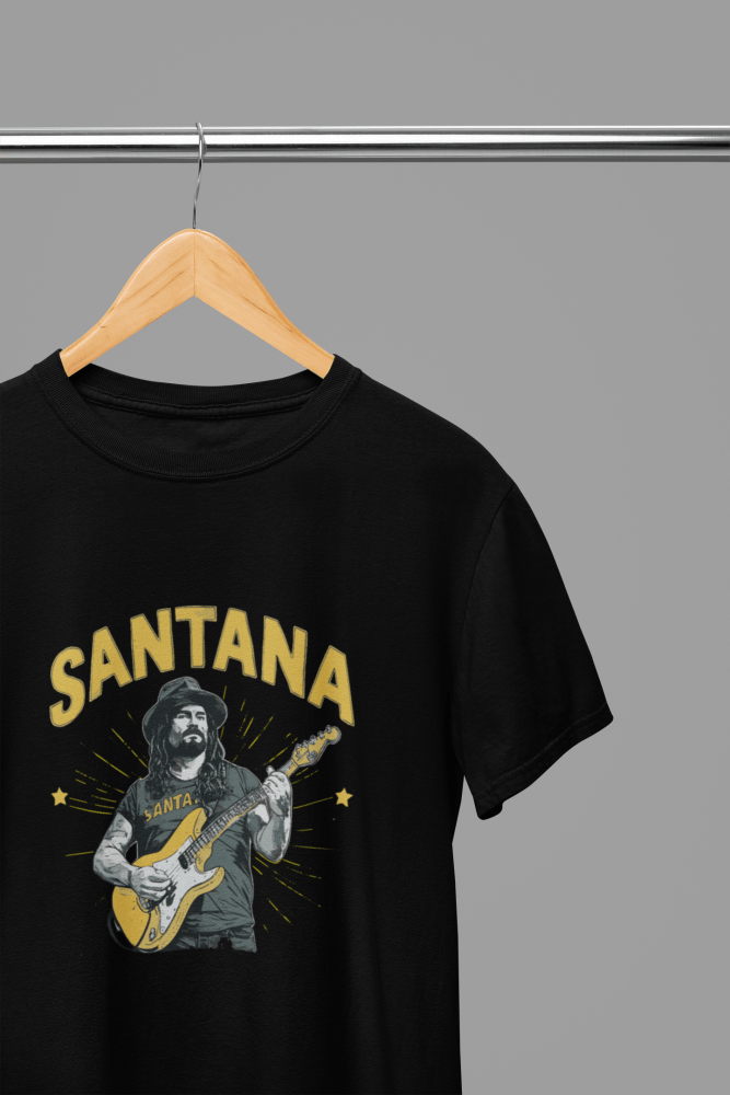 Santana T-Shirt/Sweatshirt - Poster Kingz - S - Design 2 T-Shirt - Black