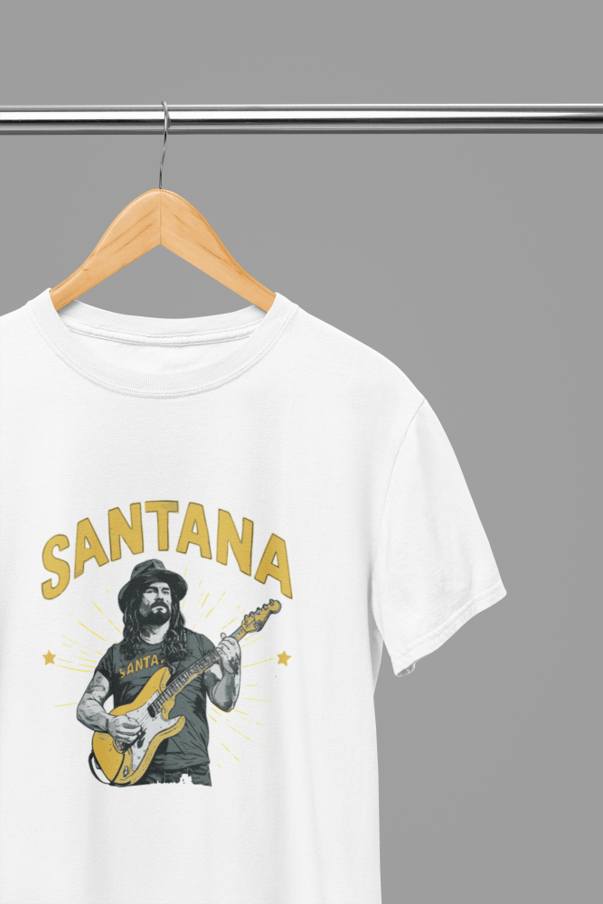 Santana T-Shirt/Sweatshirt - Poster Kingz - S - Design 2 T-Shirt - White