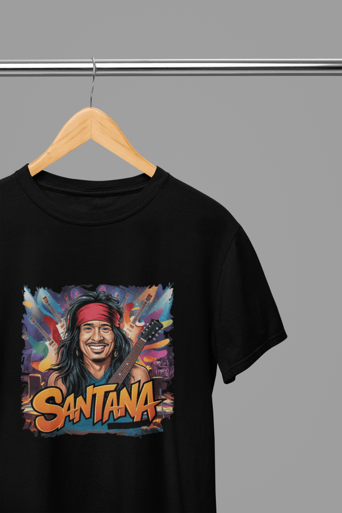 Santana T-Shirt/Sweatshirt - Poster Kingz - S - Design 3 T-Shirt - Black