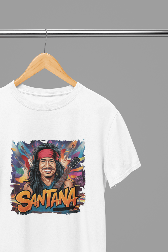 Santana T-Shirt/Sweatshirt - Poster Kingz - S - Design 3 T-Shirt - White