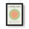 Framed ?apricorn Astrology Chart poster