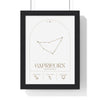 Framed ?apricorn Minimalist Astrology Chart poster