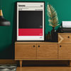Framed Saracens colour swatch print wall display
