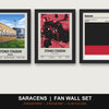 Saracens Fan Wall Set | StoneX Stadium Print, Stadium Map & Club Colours