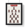 Saracens Greatest XV print in a black frame